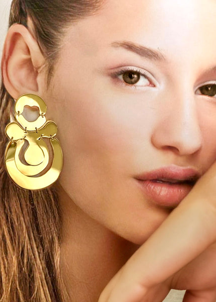 S/S 25 Shiny HALF ROUND EARRINGS