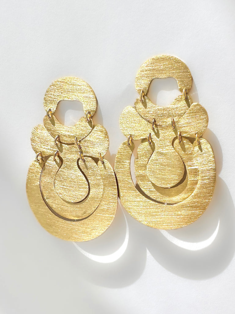 S/S 25 Brushed HALF ROUND EARRINGS