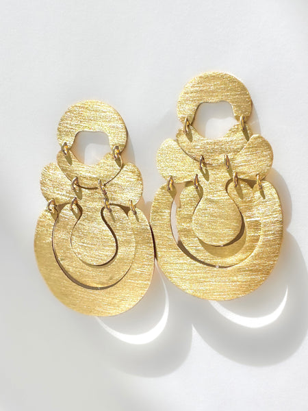 S/S 25 Brushed HALF ROUND EARRINGS