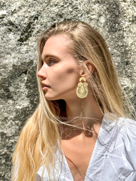 S/S 25 Brushed HALF ROUND EARRINGS