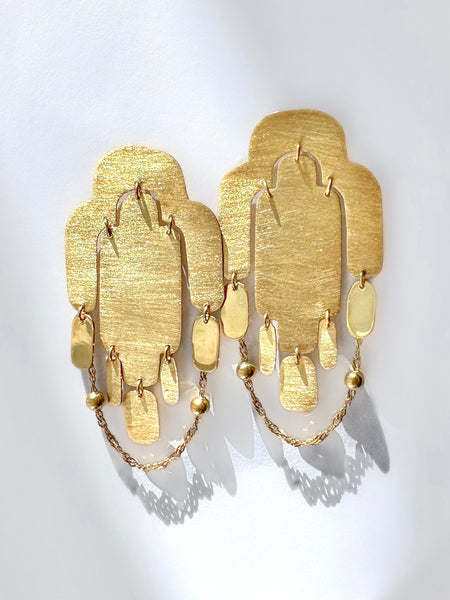 S/S 25 BRUSHED HEMICYCLE EARRINGS