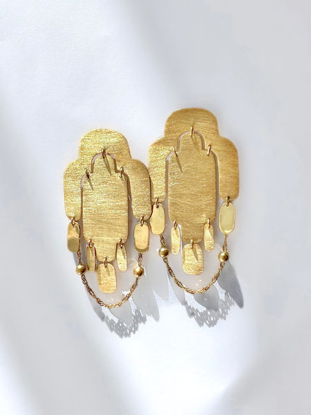 S/S 25 BRUSHED HEMICYCLE EARRINGS