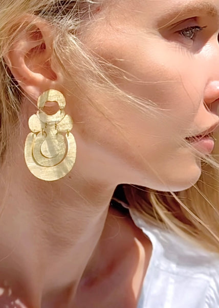 S/S 25 Brushed HALF ROUND EARRINGS