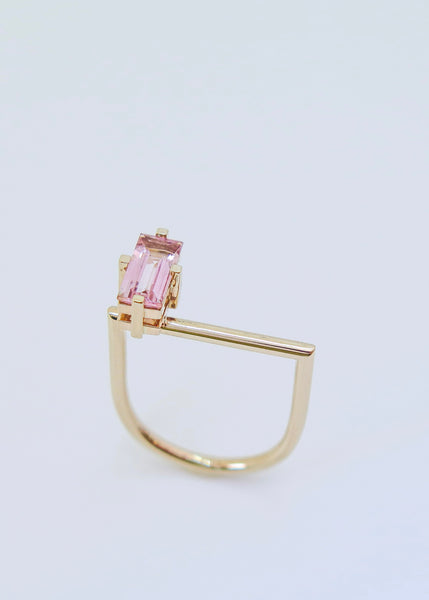 Annie Stacking Ring with Yellow, Blue and Pink Tourmaline