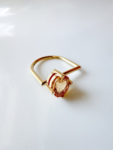 Citrine Gold Ring