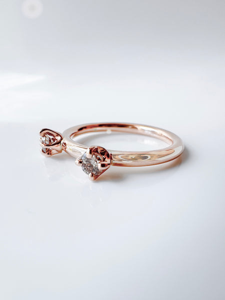 Diamond Rose Gold Ring