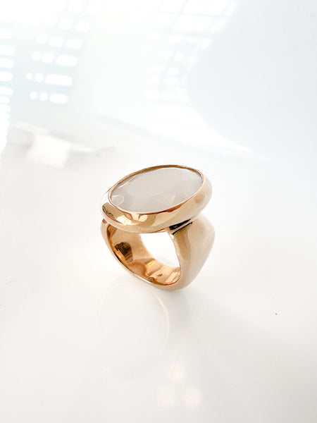Bronze Ring With Moonstone