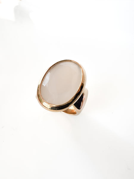 Bronze Ring With Moonstone