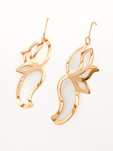 Handmade Hanging Flower Earrings