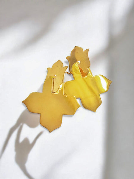 Four leaf Clover Lamina Earrings