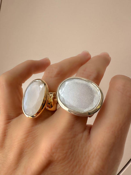 Silver Ring with Moonstone