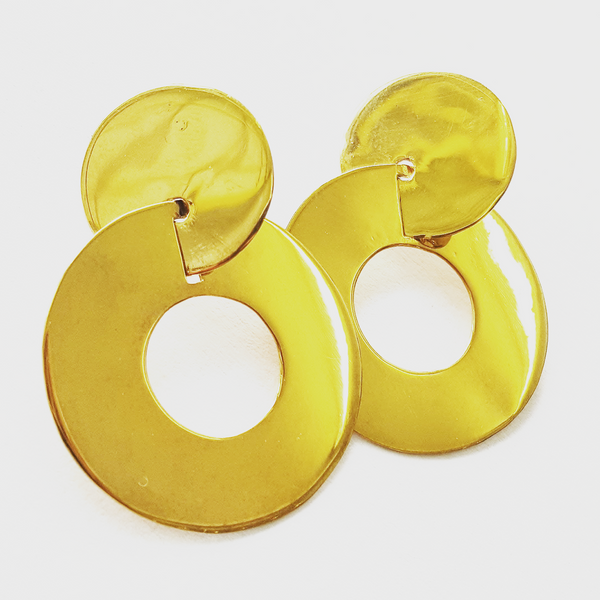 Double dot Lamina earrings