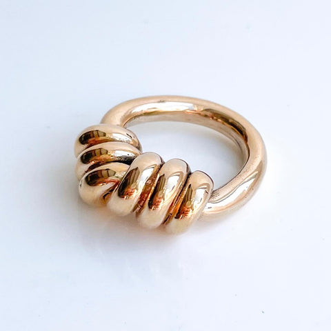 Big twisted together ring